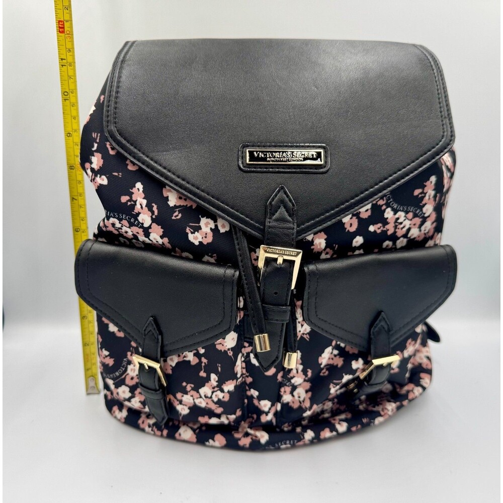 VICTORIA'S SECRET 6 Piece Midnight Rose Travel Make-Up Train Case Backpack NWOT! - Picture 7 of 13